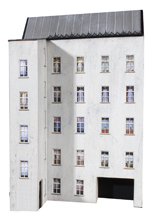160344 schmale Hinterhoffassade mit 5 Fenster